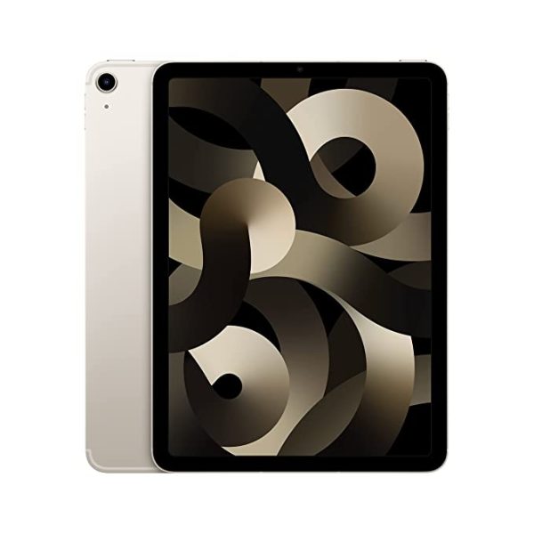 Apple 2022 iPad Air M1 Chip (10.9-inch/27.69 cm, Wi-Fi + Cellular, 64GB) - Starlight (5th Generation)