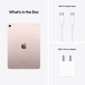 Apple 2022 iPad Air M1 Chip (10.9-inch/27.69 cm, Wi-Fi + Cellular, 256GB) – Pink (5th Generation)