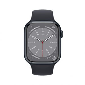 Apple Watch Series 8 [GPS 45 mm] Smart Watch w/Midnight Aluminium Case with Midnight Sport Band.