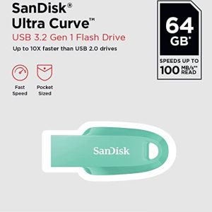 SanDisk ® Ultra Curve USB 3.2 64GB 100MB/s R Green