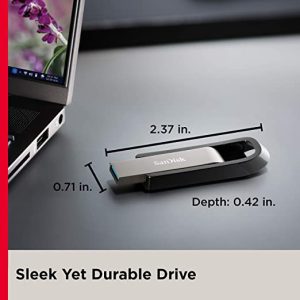 SanDisk USB Extreme USB 3.2 128GB, Upto 395MBs R & 180MB/s W, (SDCZ810-128G-G46)